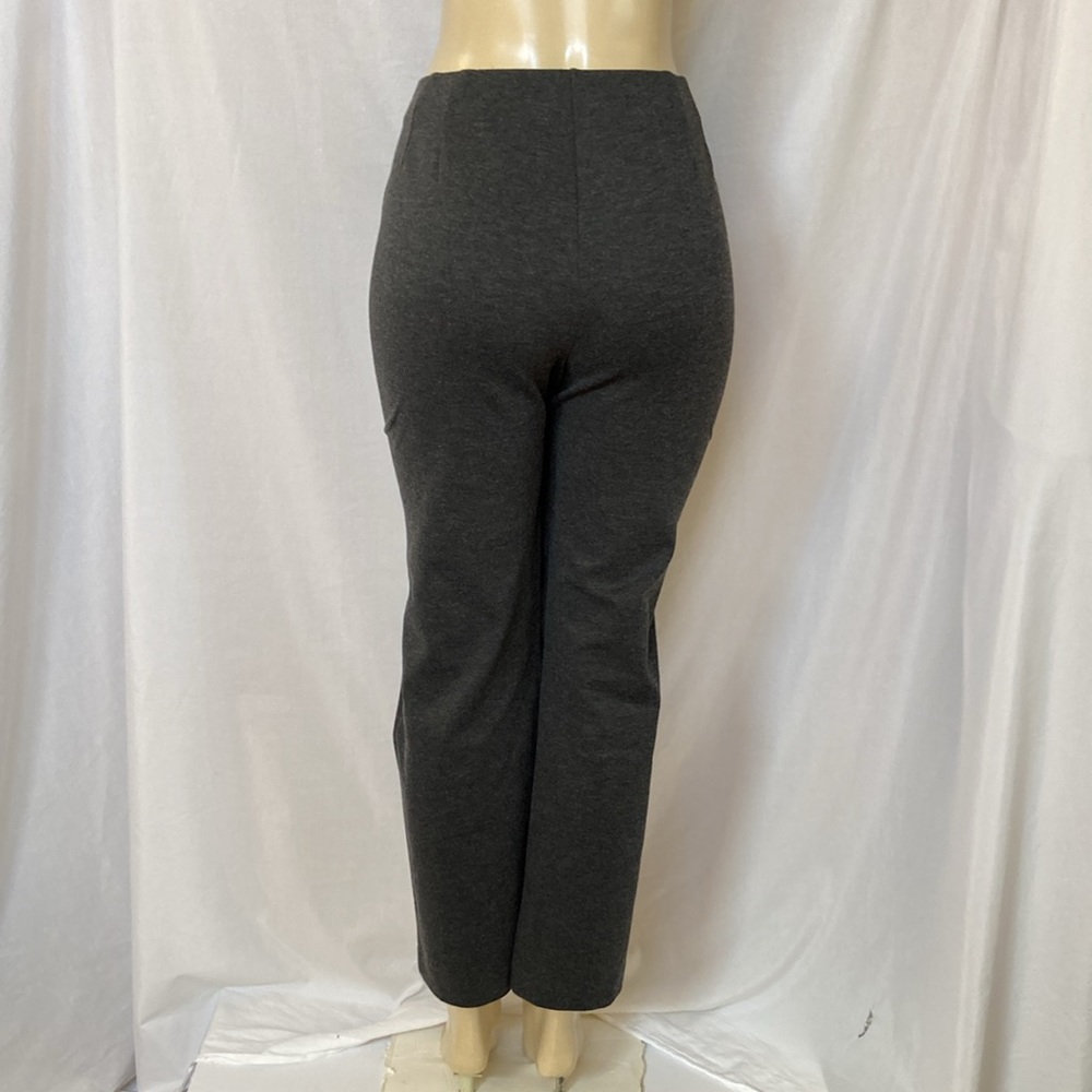 Lane Bryant Ponte Pants Charcoal Dark Gray Size 14/16 Petite Straight Leg NWT - Picture 6 of 8